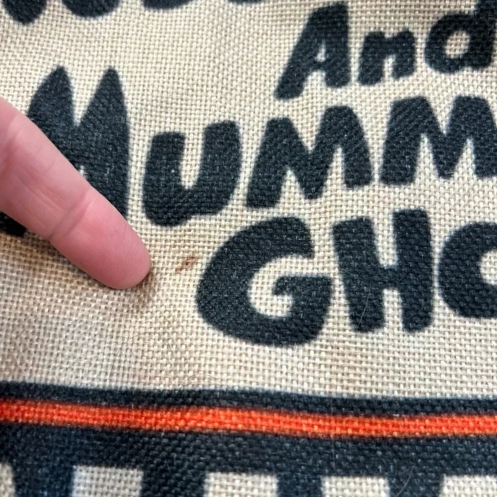 Halloween Show Pillow‎ Covers Orange Black Witch Mummy Ghost Spooky Set
